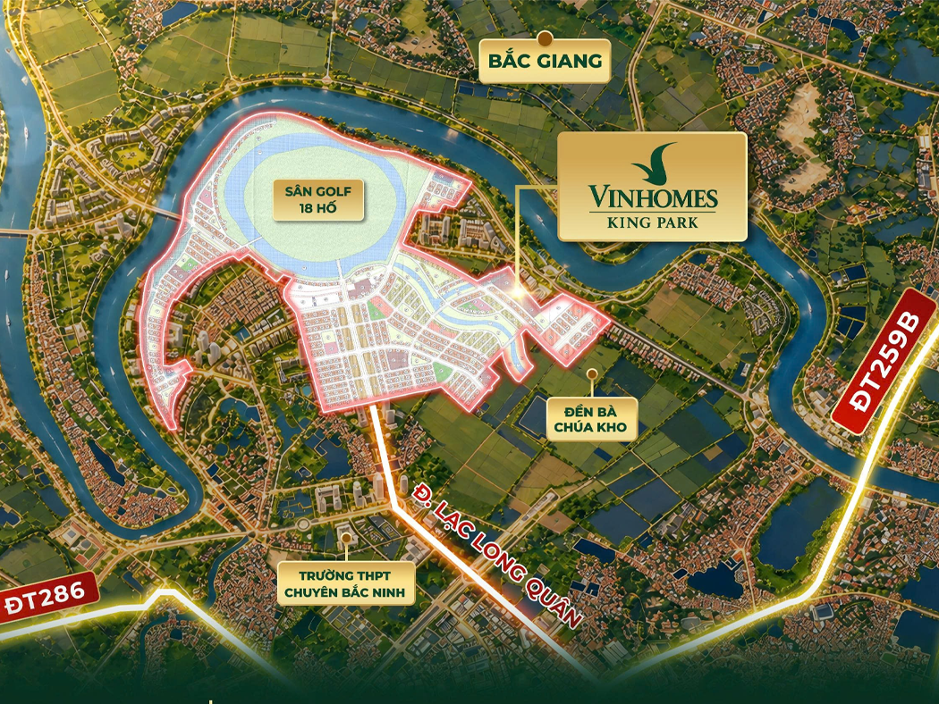 Vị trí dự án VINHOMES KING PARK
